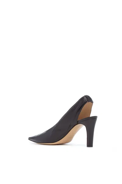 Gabriela Hearst Amari Slingback Pump In Black Leather In Black