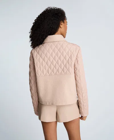 Kenneth Cole Quilted Patch Pocket Jacket In Multi