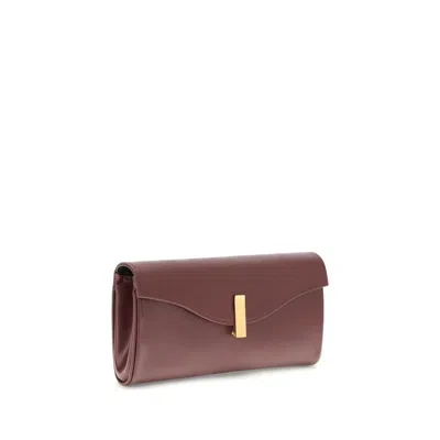 Giuseppe Zanotti Flutie Leather Clutch Bag In Burgundy
