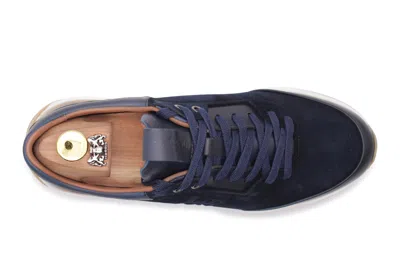 Harris Shoes 1913 Sneakers In Pelle E Suede In Blue