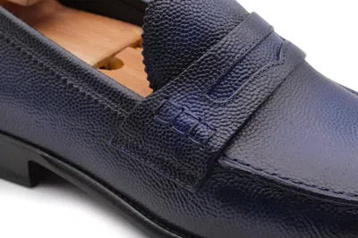 Harris Shoes 1913 Mocassino Stampato Dipinto A Mano In Blue