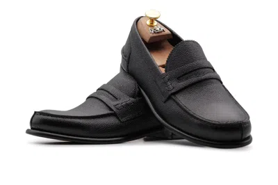 Harris Shoes 1913 Mocassino In Chicco Di Riso In Black