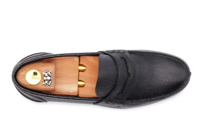 Harris Shoes 1913 Mocassino In Chicco Di Riso In Black