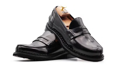 Harris Shoes 1913 Mocassino In Pelle Spazzolata In Black
