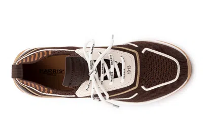 Harris Shoes 1913 Sneakers Slip On In Tessuto In Brown