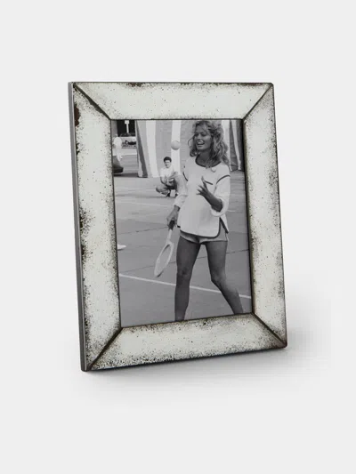 Borgo Delle Tovaglie Firenze Mirrored Glass Photo Frame In White