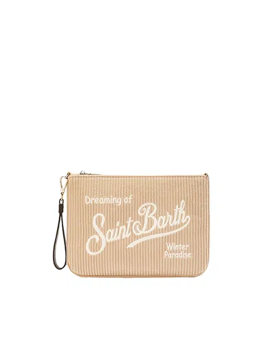 Mc2 Saint Barth Pochette Parisienne Corduroy Beige