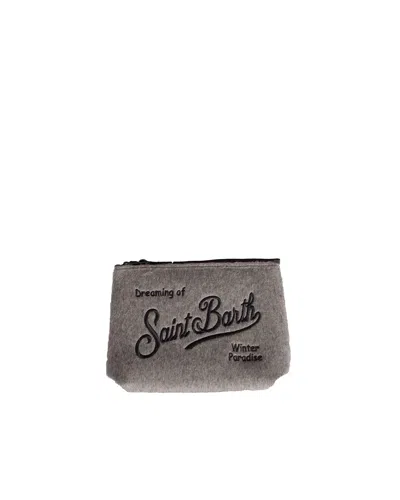 Mc2 Saint Barth Pochette Aline Felt Grigia