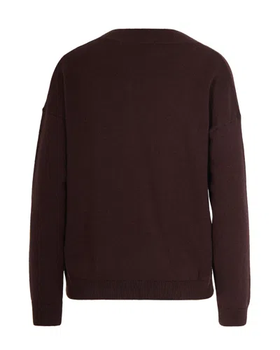 Alpha Studio Maglia In Cashmere Moro In Burgundy