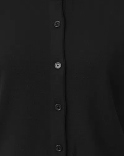 Alpha Studio Cardigan In Lana Merino Nero In Black