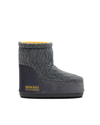 Moon Boot X Guest In Residence Knitted Icon Low Boots In Multi
