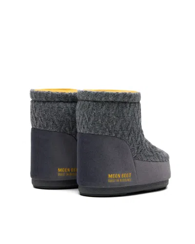 Moon Boot X Guest In Residence Knitted Icon Low Boots In Multi