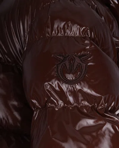 Pinko Piumino Imbottito Marrone In Multi