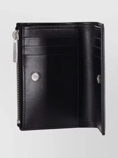 Off-white Jitney Bifold Wallet With Zip And Snap In Black