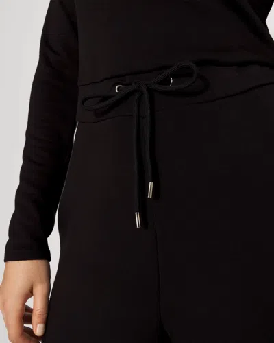 White House Black Market Petite Off-the-shoulder Fold-over Jumpsuit In Black