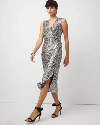 White House Black Market Petite Sequin Midi Dress In Multi