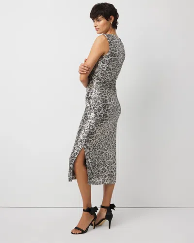 White House Black Market Petite Sequin Midi Dress In Multi