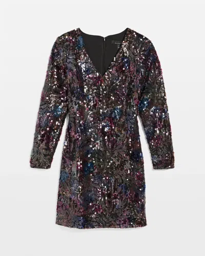 White House Black Market Petite Sequin Sheath Dress Size 6 |  In Multi