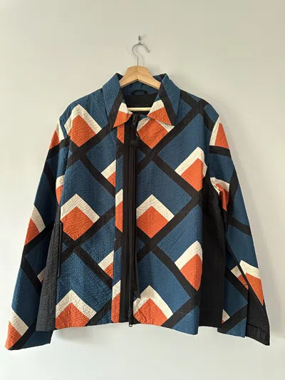 Pre-owned Craig Green Ss18 Diamond Work Jacket In Blue