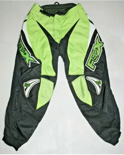 Pre-owned Fox Racing Fox Pants 180 Racing Size 30 Green Black White