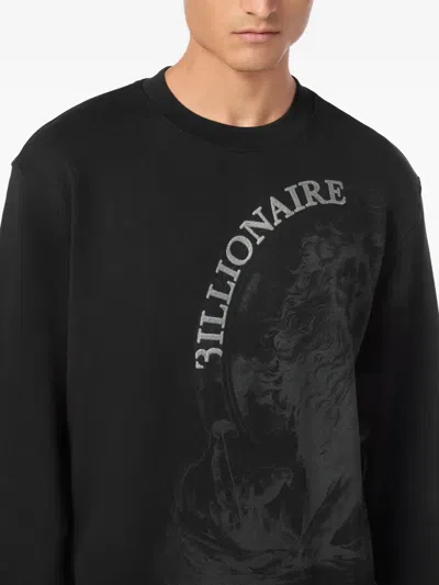 Billionaire Cotton Sweatshirt In Black