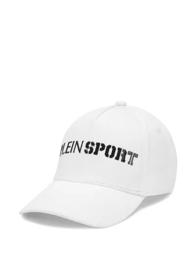 Plein Sport Embossed Baseball Cap In White