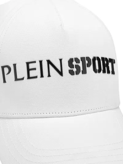 Plein Sport Embossed Baseball Cap In White
