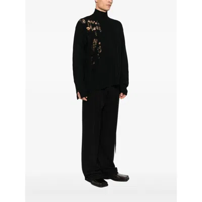 Ann Demeulemeester Turtleneck Sweater In Black