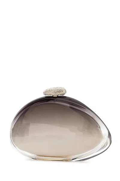 Benedetta Bruzziches Women Transparent Methacrylate Ariel Clutch In Multi