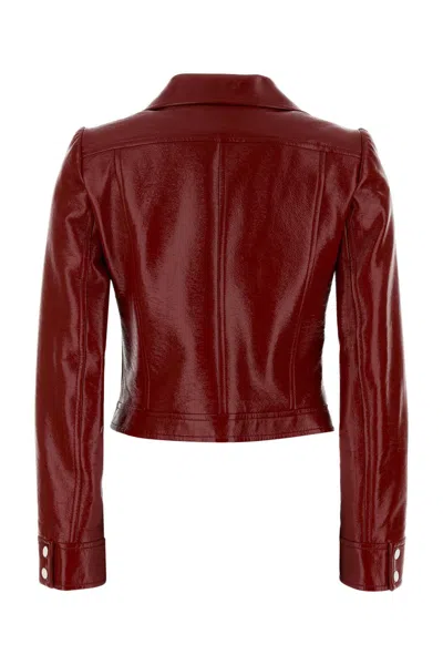 Courrèges Courreges Women Red Vinyl Jacket In Multi