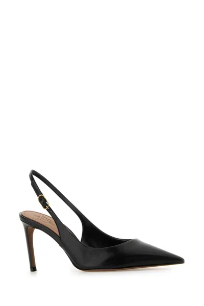 Dolce & Gabbana Dolce&gabbana Low Black Patent Leather Slingback In Multi