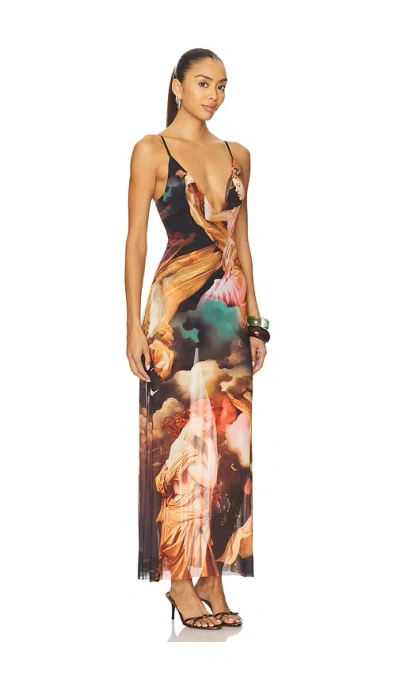 Afrm Rivka Dress In Brown