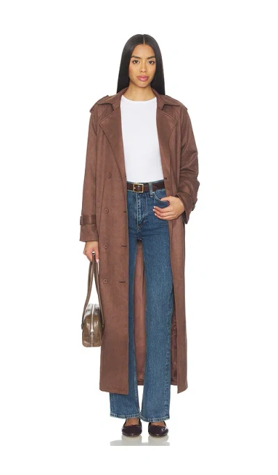 Lioness X Revolve Penny Trench Coat In Brown