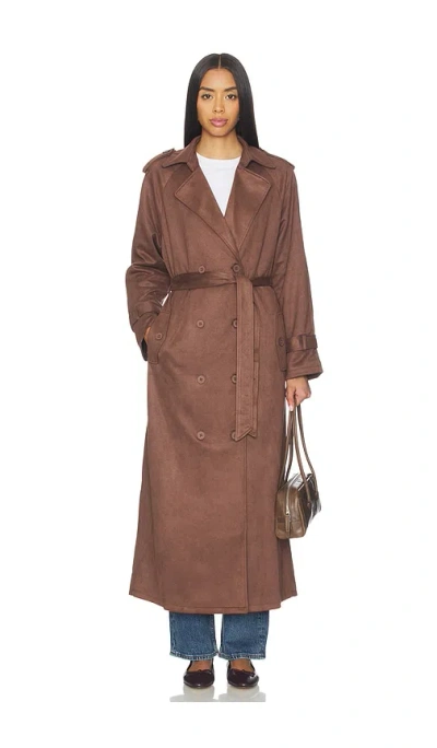 Lioness X Revolve Penny Trench Coat In Brown