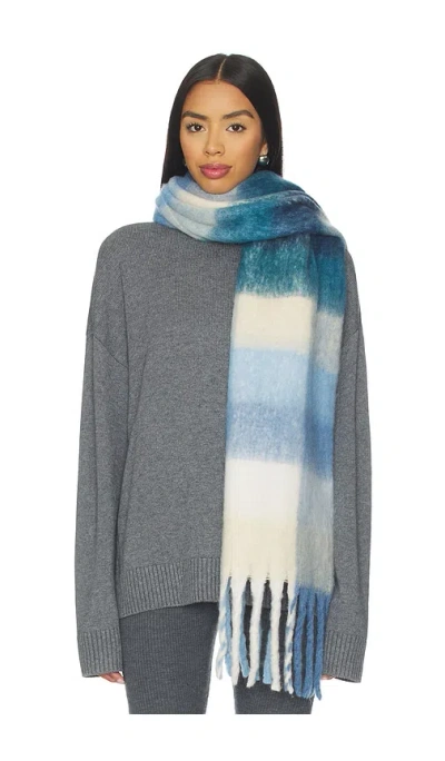 Wellbeing + Beingwell Highland Scarf In Blue