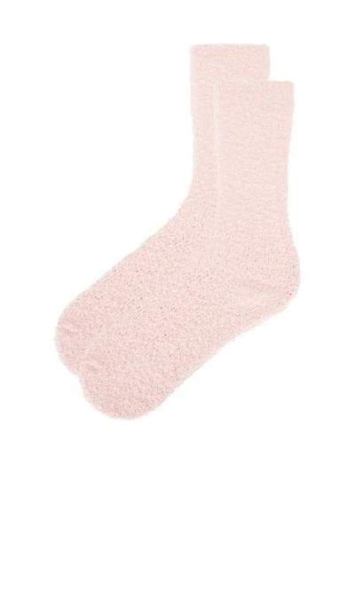 Wellbeing + Beingwell Plush Lounge Sock In Pink