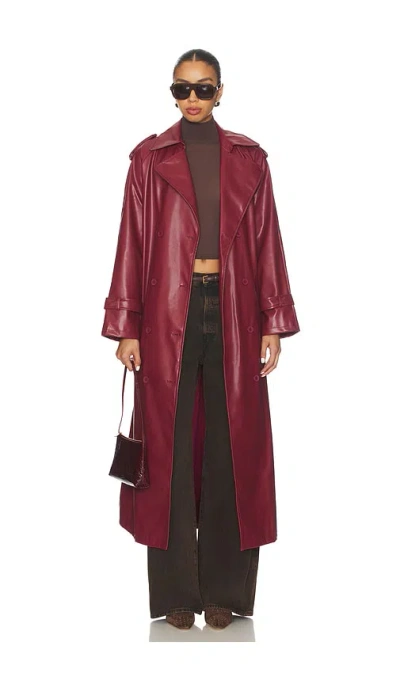 Lioness X Revolve Penny Trench Coat In Red