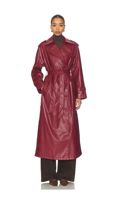Lioness X Revolve Penny Trench Coat In Red