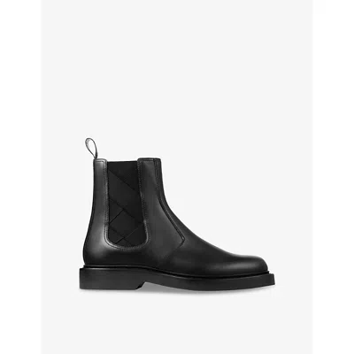 Jimmy Choo Womens Black Reggie Leather Chelsea Boots In Black