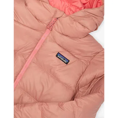 Patagonia Moment Pink Hooded Padded Shell-down Jacket Xs-l In Red