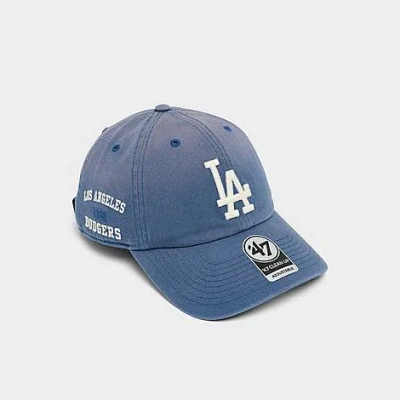 47 Brand '47 Los Angeles Dodgers Mlb Clean Up Strapback Hat In Blue
