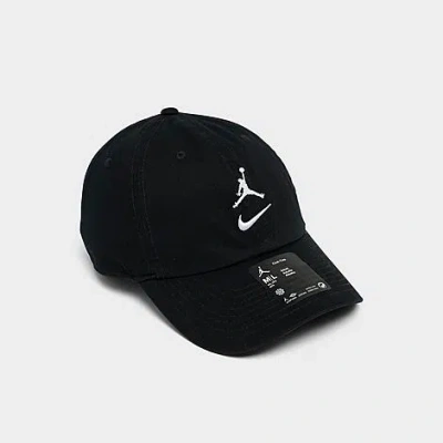 Jordan Stacked Logo Club Strapback Hat In Brown