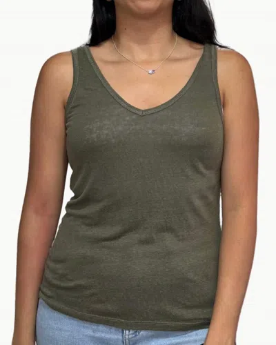 Hartford Toshio Knit Tank In Army In Neutral