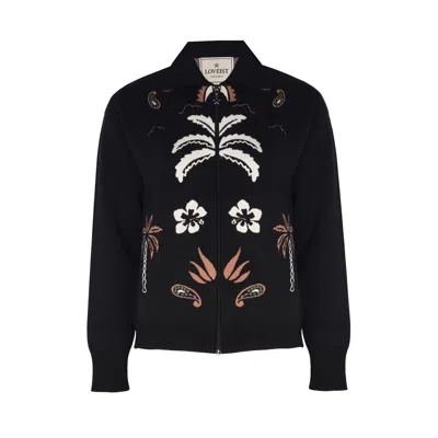 Loveist Store Women's Brown The Sidi Zipper Cardigan In Brown