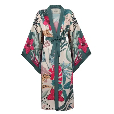 Loveist Store Women's Green Del Rey Floral Kimono In Green