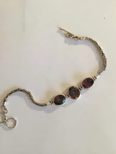 Jinja Jewelry Women's Mystic Topaz Bracelet In Silver In Silver