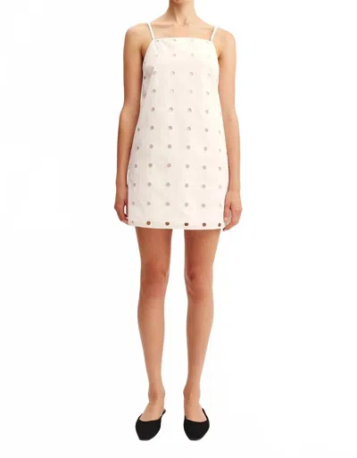 Posse Peggy Mini Dress In Vintage White In White