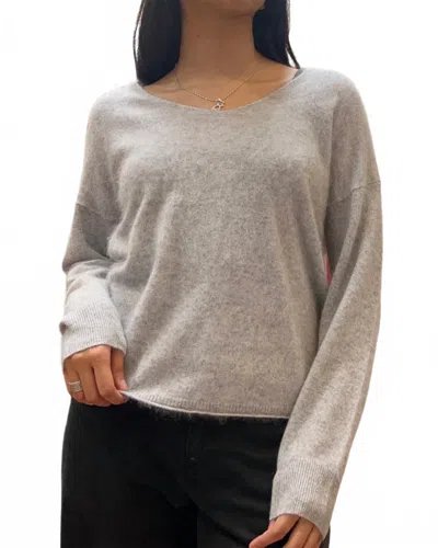 27 Miles Malibu Hira V Neck Pullover Sweater In Heather In Multi