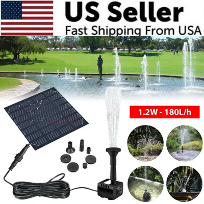 Proxxi Solar Power Fountain Submersible Floating Water Pump Bird Bath Pond Garden Pool