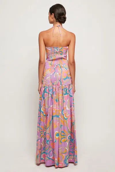 S/w/f Boutique Fine Halter Maxi In Multi